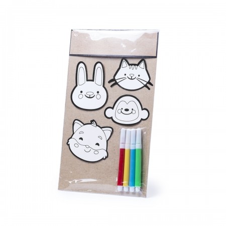 Set 4 Stifte und 4 Aufkleber Inklusive