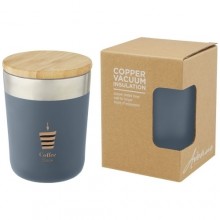  Lagan 300 ml Kupfer-Vakuum Isolierbecher mit Bambusdeckel