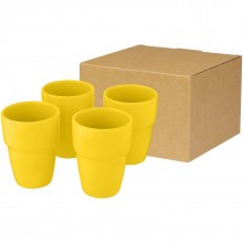  Staki 4-teiliges Geschenkset aus stapelbaren 280 ml Bechern