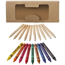  Lucky 19-teiliges Waxmal- und Buntstifte Set