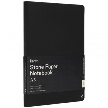  Karst® A5 Steinpapier Notizbuch mit festem Einband - kariert
