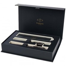  Parker IM achromatisches Kugelschreiber- und Tintenroller-Set mit Geschenkbox