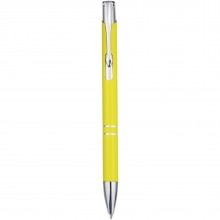 Moneta Kugelschreiber aus recyceltem Aluminium (schwarze Mine)