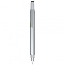  Dora Multifunktionsstift aus recyceltem Aluminium (schwarze Mine)