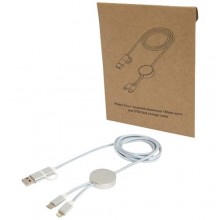  Alasia 150 cm 5-in-1 Kabel aus recyceltem Kunststoff für Datenübertragung und 27W Schnellladung