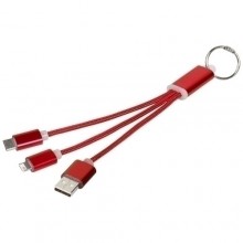  Metal 3-in-1 Ladekabel mit Schlüsselanhänger