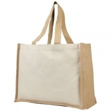  Varai 320 g/m Canvas und Jute Einkaufstasche 23L
