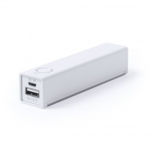 Power Bank 2200 mAh. 1 USB Ausgang. Micro USB Eingang. Kabel Inklusive