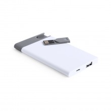 USB Power Bank 2500 mAh. 1 USB Ausgang. Micro USB Eingang. 8GB. Kabel Inklusive