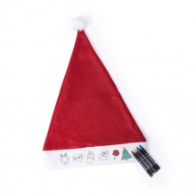 Kinder Weihnachtsmütze 4 Wachsmalstifte Inklusive