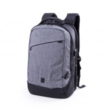 Power Bank Rucksack AC Eingang. Gepolsterte Laptoptasche und Tablet. Gepolsterter Rücken und Schultergurte. Kabel Inklusive Anschluss Micro USB, Typ C und USB Ausgang