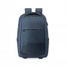 Trolley Rucksack USB Anschluss. Gepolsterte Laptoptasche. Gepolsterte Schultergurte