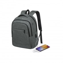 Rucksack USB Anschluss. Gepolsterte Laptoptasche und Tablet. Gepolsterter Rücken und Schultergurte