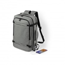 Dokumententasche Rucksack USB Anschluss. Gepolstert. Gepolsterte Laptoptasche