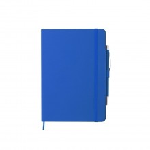Notizblock Hardcover-Abdeckung. 100 Seiten. Kugelschreiber Aluminium Inklusive. Jumbo Ersatzmine