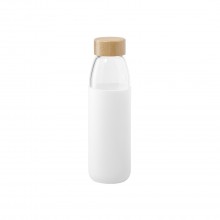 Trinkflasche 540 ml. Individuelle Präsentation. Silikon Etui Inklusive