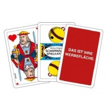 Original Jasskarten mit Logo Rückseite