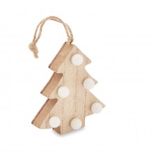 Anhänger aus Holz mit LED