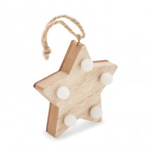 Anhänger aus Holz mit LED