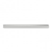 Dreikantlineal Aluminium 30cm