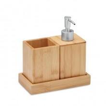 3-teiliges Bad-Set Bambus