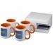  Ceramic Geschenkset mit 4 Bechern mit Sublimationsdruck