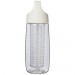  HydroFruit 700 ml Sportflasche aus recyceltem Kunststoff mit Klappdeckel und Trinkhalm