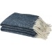 Decke aus recyceltem Material dunkelblau