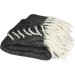 Decke aus recyceltem Material schwarz