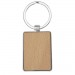  Mauro rechteckiger Schlüsselanhänger aus Buchenholz