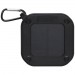  Solo 3W IPX5 Solar Bluetooth®-Lautsprecher aus recyceltem RCS Kunststoff mit Karabinerhaken 