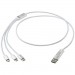  Versatile 5-in-1 Ladekabel aus recyceltem Aluminium