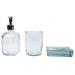  Jabony 3-teiliges Badezimmer-Set aus recyceltem Glas