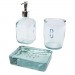  Jabony 3-teiliges Badezimmer-Set aus recyceltem Glas