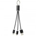  Metal 3-in-1 Ladekabel mit Schlüsselanhänger