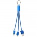  Metal 3-in-1 Ladekabel mit Schlüsselanhänger