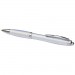  Curvy ballpoint pen with frosted barrel and grip