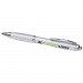  Curvy ballpoint pen with frosted barrel and grip