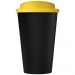 Doppelwandiger Isolierbecher aus  recyceltem Kunststoff mit drehbarem Deckel.  Der komplette Becher inkl. Deckel besteht zu 75%  Americano® Eco 350 ml recycelter Becher