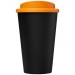 Doppelwandiger Isolierbecher aus  recyceltem Kunststoff mit drehbarem Deckel.  Der komplette Becher inkl. Deckel besteht zu 75%  Americano® Eco 350 ml recycelter Becher