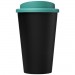 Doppelwandiger Isolierbecher aus  recyceltem Kunststoff mit drehbarem Deckel.  Der komplette Becher inkl. Deckel besteht zu 75%  Americano® Eco 350 ml recycelter Becher