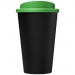 Doppelwandiger Isolierbecher aus  recyceltem Kunststoff mit drehbarem Deckel.  Der komplette Becher inkl. Deckel besteht zu 75%  Americano® Eco 350 ml recycelter Becher