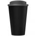 Doppelwandiger Isolierbecher aus  recyceltem Kunststoff mit drehbarem Deckel.  Der komplette Becher inkl. Deckel besteht zu 75%  Americano® Eco 350 ml recycelter Becher