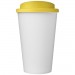 Doppelwandiger Isolierbecher aus  recyceltem Kunststoff mit drehbarem Deckel.  Der komplette Becher inkl. Deckel besteht zu 75%  Americano® Eco 350 ml recycelter Becher