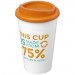Doppelwandiger Isolierbecher aus  recyceltem Kunststoff mit drehbarem Deckel.  Der komplette Becher inkl. Deckel besteht zu 75%  Americano® Eco 350 ml recycelter Becher
