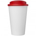 Doppelwandiger Isolierbecher aus  recyceltem Kunststoff mit drehbarem Deckel.  Der komplette Becher inkl. Deckel besteht zu 75%  Americano® Eco 350 ml recycelter Becher