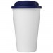 Doppelwandiger Isolierbecher aus  recyceltem Kunststoff mit drehbarem Deckel.  Der komplette Becher inkl. Deckel besteht zu 75%  Americano® Eco 350 ml recycelter Becher