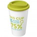 Doppelwandiger Isolierbecher aus  recyceltem Kunststoff mit drehbarem Deckel.  Der komplette Becher inkl. Deckel besteht zu 75%  Americano® Eco 350 ml recycelter Becher
