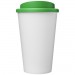 Doppelwandiger Isolierbecher aus  recyceltem Kunststoff mit drehbarem Deckel.  Der komplette Becher inkl. Deckel besteht zu 75%  Americano® Eco 350 ml recycelter Becher