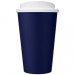 Doppelwandiger Isolierbecher aus  recyceltem Kunststoff mit drehbarem Deckel.  Der komplette Becher inkl. Deckel besteht zu 75%  Americano® Eco 350 ml recycelter Becher